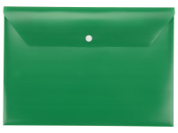 Папка-конверт А4 с кнопкой, зеленый