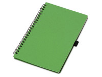 Блокнот А5 Toledo M, зеленый + ручка шариковая Pianta из пшеничной соломы, зеленый